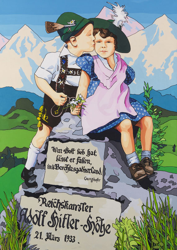 Christopher Winter, Wen Gott lieb hat ..., 2002, Acryl auf Leinwand, 170 cm x 120 cm, Preis auf Anfrage, SüdWestGalerie