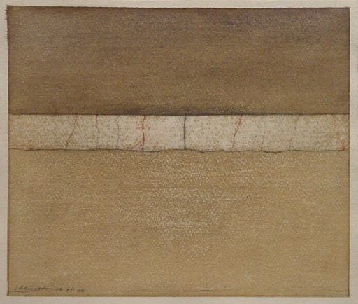 Hans Schreiner, Landschaft, 1994, Aquarell auf Papier, 25 cm x 30 cm, Preis auf Anfrage, SüdWestGalerie heller