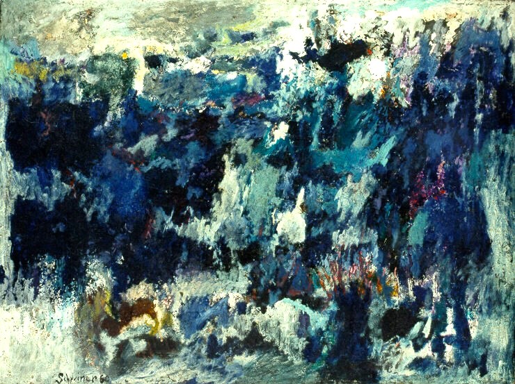 Hans Schreiner, ohne Titel, 1960, Öl auf Leinwand, 61 cm x 81 cm, Preis auf Anfrage, SüdWestGalerie