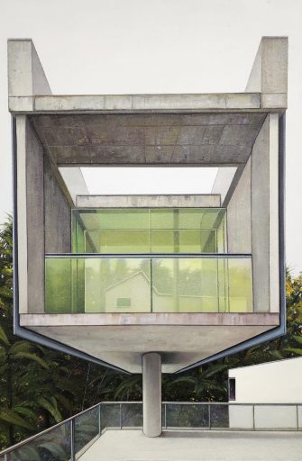Jens Hausmann, Wohnmaschine, 2020, Öl auf Leinwand, 90 cm x 60 cm, Preis auf Anfage, Galerie Cyprian Brenner