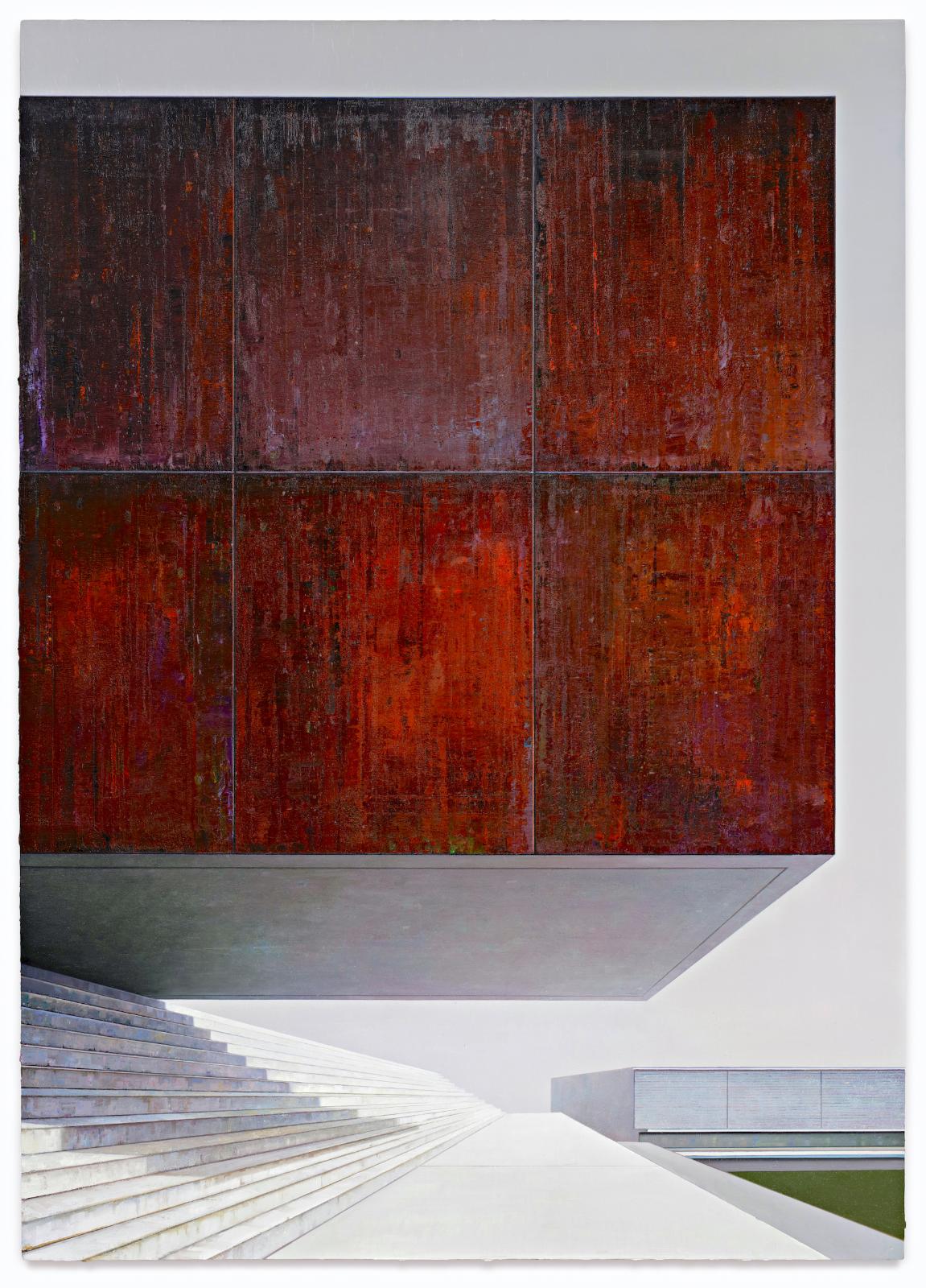 Jens Hausmann, Block , 2018, Öl auf Leinwand, 210 cm x 150 cm , - verkauft!