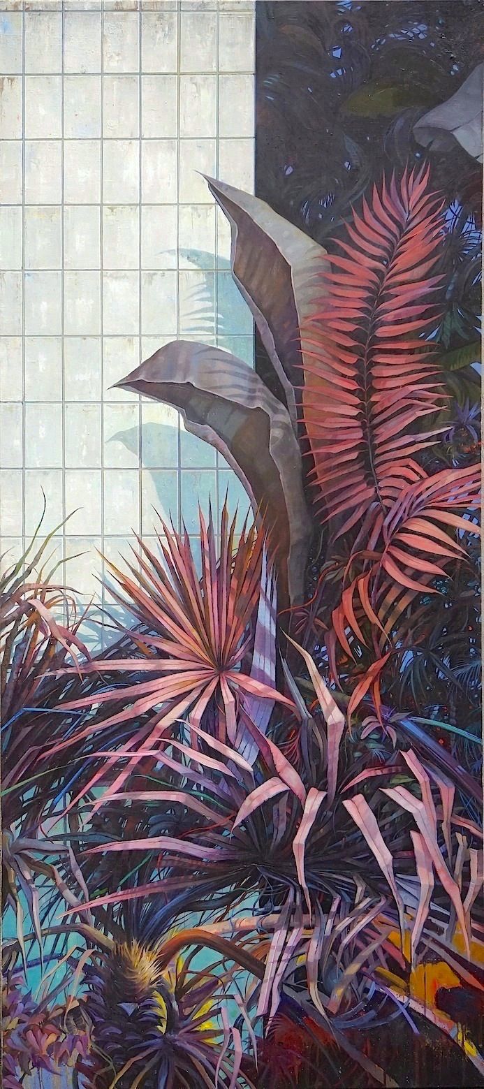 Jens Hausmann, The Garden , 2018, 270 cm x 120 cm , Öl auf Leinwand, - verkauft!