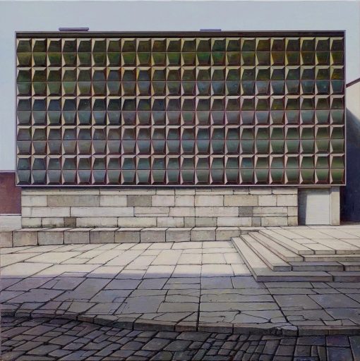 Jens Hausmann, Hülle Ruine, 2020, Öl auf Leinwand, 110 cm x 110 cm, Preis auf Anfrage, Galerie Cyprian Brenner