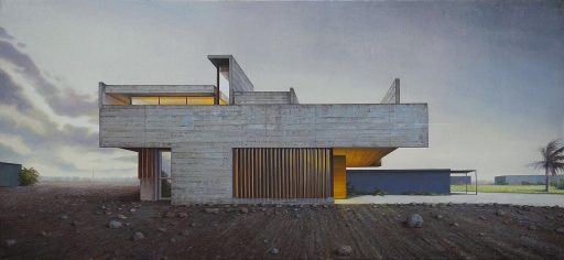Jens Hausmann, suburban type, 2022, Öl auf Leinwand, 120 cm x 260 cm, Preis auf Anfrage, Galerie Cyprian Brenner