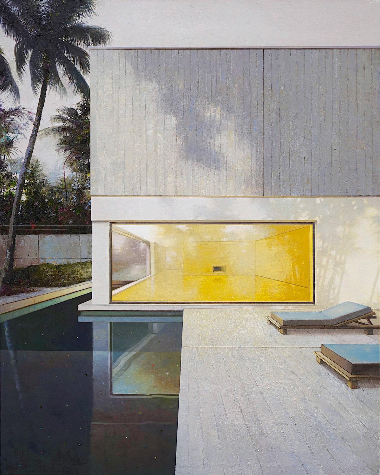Jens Hausmann, modern house, 34 , 2020, Öl auf Leinwand, 150 cm x 120 cm , - verkauft!