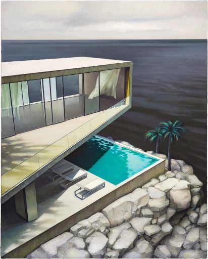 Jens Hausmann, The Island, 2022, Öl auf Leinwand, 150 cm x  120 cm, Preis auf Anfrage, Galerie Cyprian Brenner