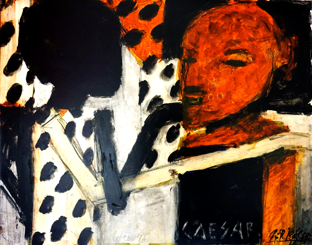 Helmut Rieger, Caesar, 1996, Acryl auf Papier, 48,5 cm x 60 cm, Preis auf Anfrage, SüdWestGalerie