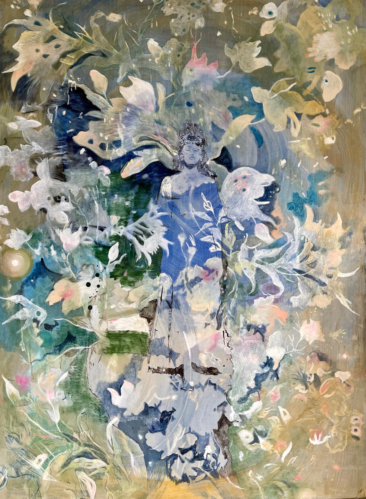 Miriam Vlaming, BAROCCO oder SCHIEFE PERLE, 2022, Eitempera auf Leinwand, 160 cm x 120 cm, Preis auf Anfrage, Galerie Cyprian Brenner