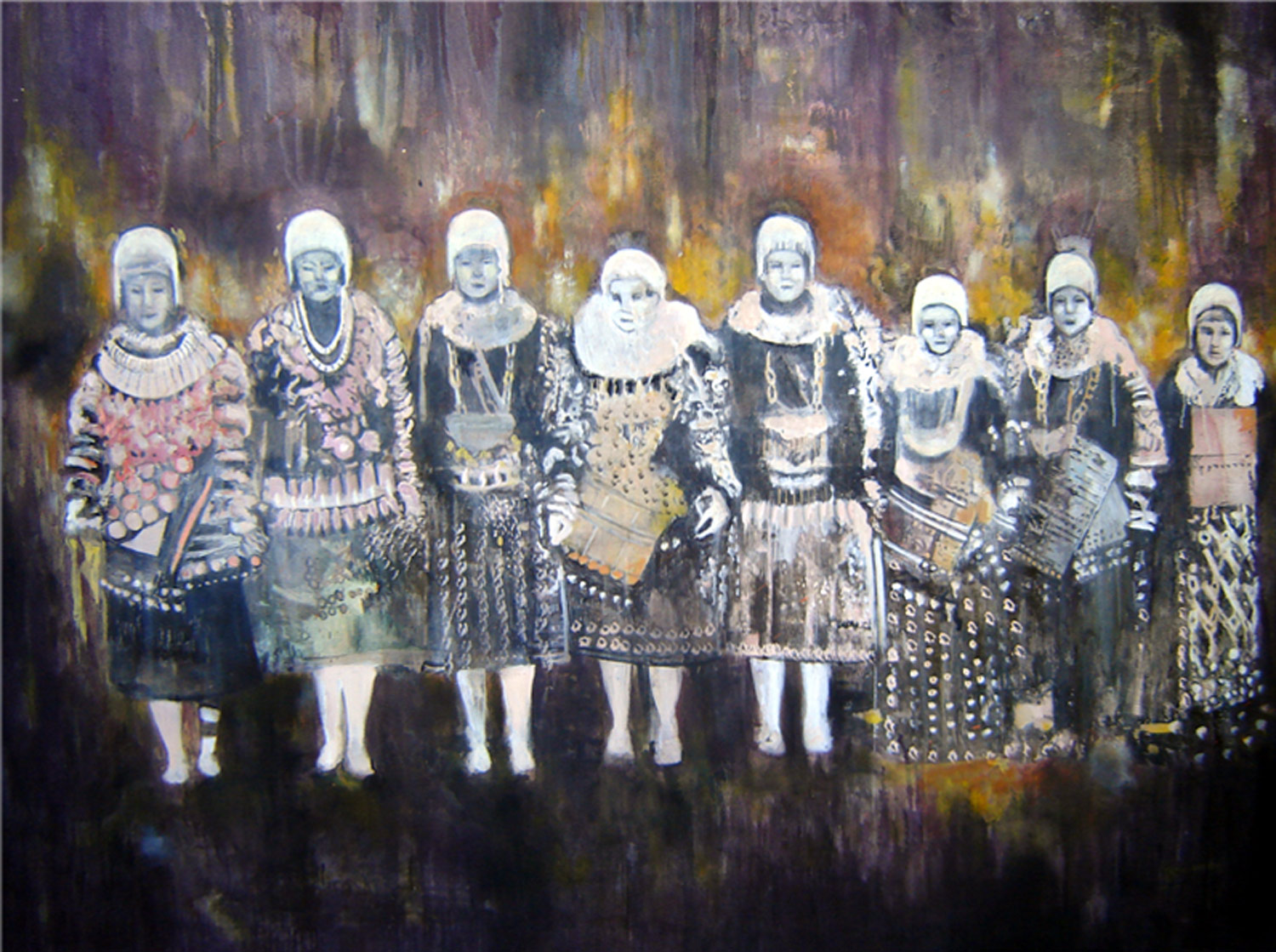 Miriam Vlaming, Minorities, 2006, Eitempera auf Leinwand, 130 cm x 160 cm, verkauft!