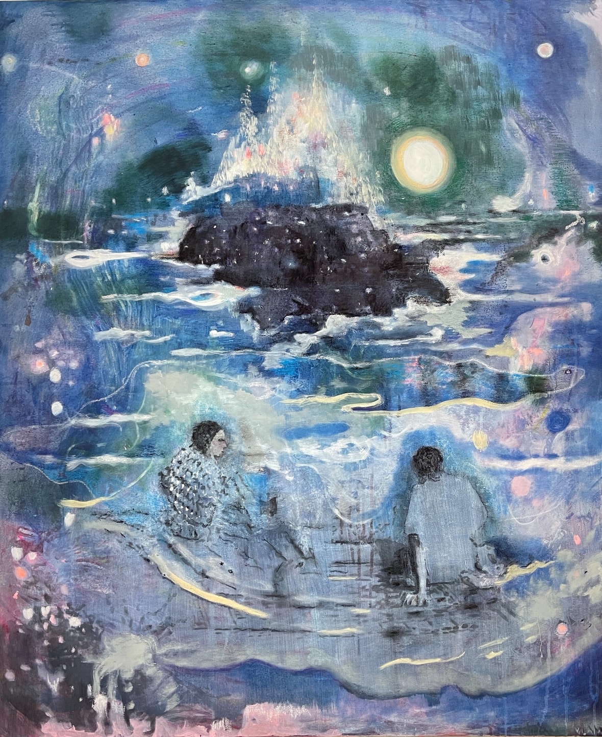 Miriam Vlaming, Beyond Eden, 2024, Eitempera auf Leinwand, 120 cm x 100 cm, Preis auf Anfrage, Galerie Cyprian Brenner