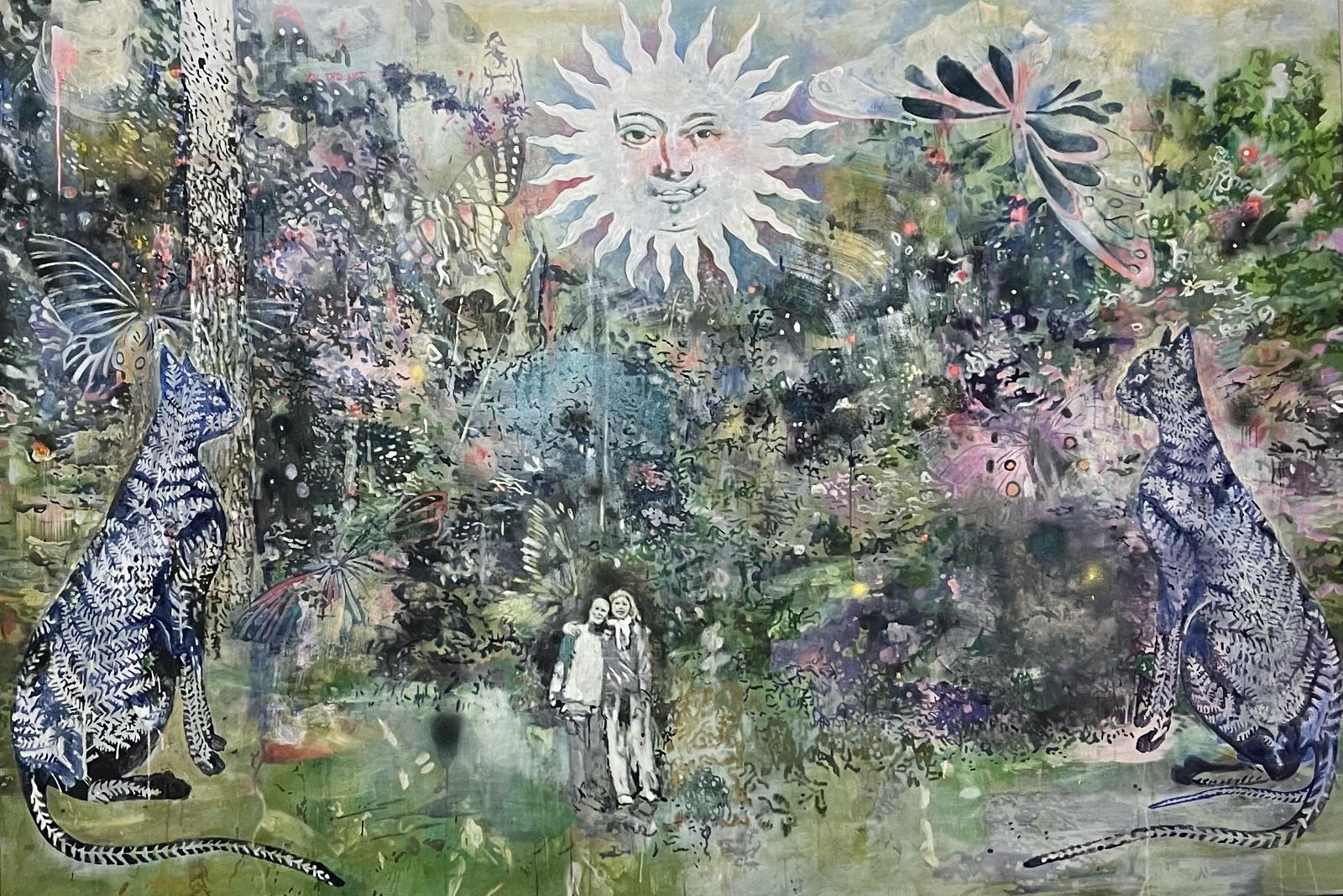 Miriam Vlaming, The Challenge, 2024, Eitempera auf Leinwand, 190 cm x 280 cm, Preis auf Anfrage, Galerie Cyprian Brenner