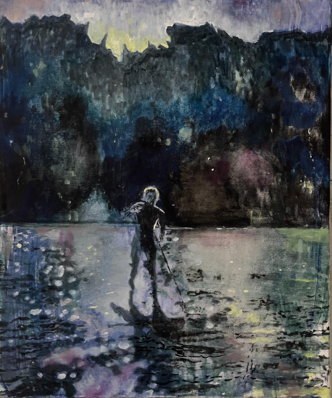 Miriam Vlaming, Whisper, 2025, Eitempera auf Leinwand, 70 cm x 50 cm, Preis auf Anfrage, Galerie Cyprian Brenner