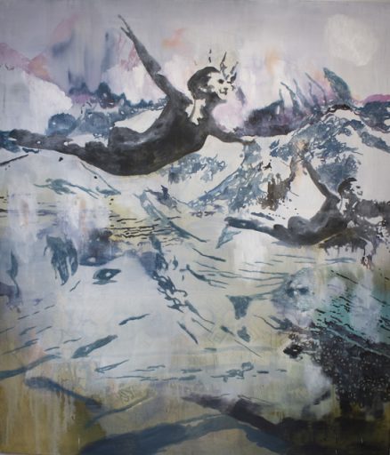 Miriam Vlaming, new dimension, 2021, Eitempera auf Leinwand, 160 cm x 140 cm, Preis auf Anfrage
