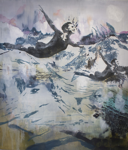 Miriam Vlaming, new dimension, 2021, Eitempera auf Leinwand, 160 cm x 140 cm, Preis auf Anfrage