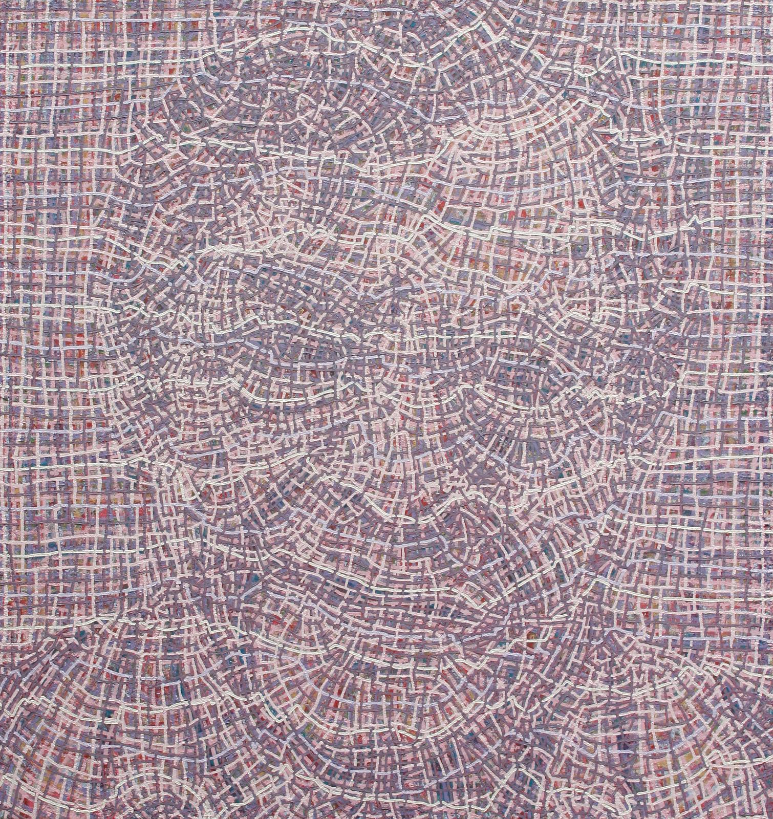 Andreas Lau, Anonym/Bildstörung, Eitempera auf Nessel, 160 x 150 cm, laa0014kü, Preis auf Anfrage