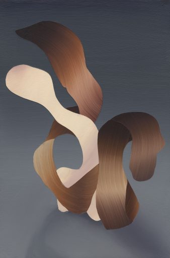 Judith Grassl, Doppelganger III, 2021, Acryl auf Holz, 30 cm x 20 cm, - verkauft!