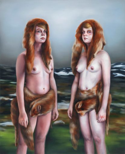 Simone Haack, Hunters and Collectors, 2015, Öl auf Nessel, 160 cm x 130 cm, derzeit nicht verfügbar, Galerie Cyprian Brenner
