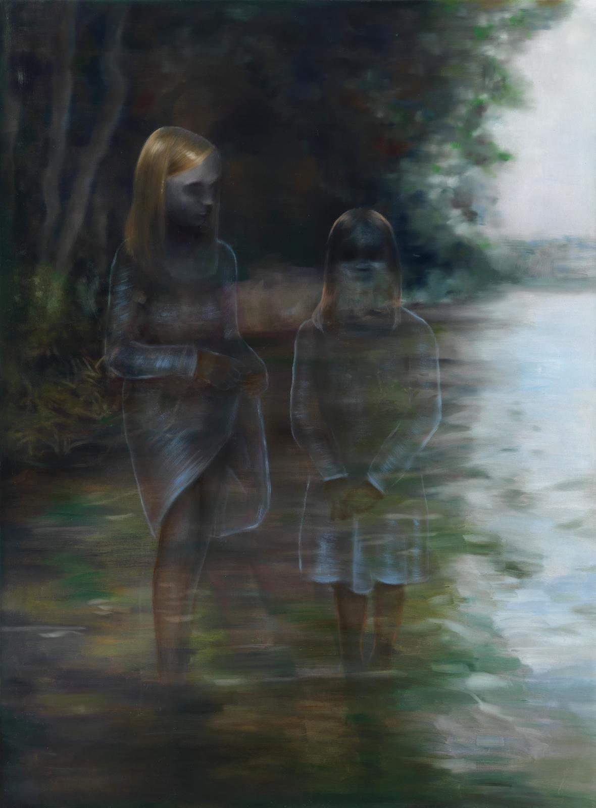 Simone Haack, Silbersee, 2020, Öl auf Leinwand, 190 cm x 140 cm, Preis auf Anfrage, sha030ve