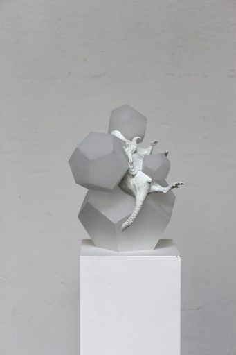 Gregor Gaida, Membran Ratte (Ansicht 1), 2013, Acrylglas, Harz, 25 cm x 25 cm x 30 cm, Preis auf Anfrage