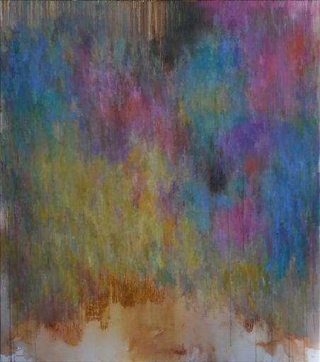 Thomas Rissler, ohne Titel, 2022, Acryl, Öl und Sprühfarbe auf Leinwand, 170 cm x 150 cm, Preis auf Anfrage, rit005kü