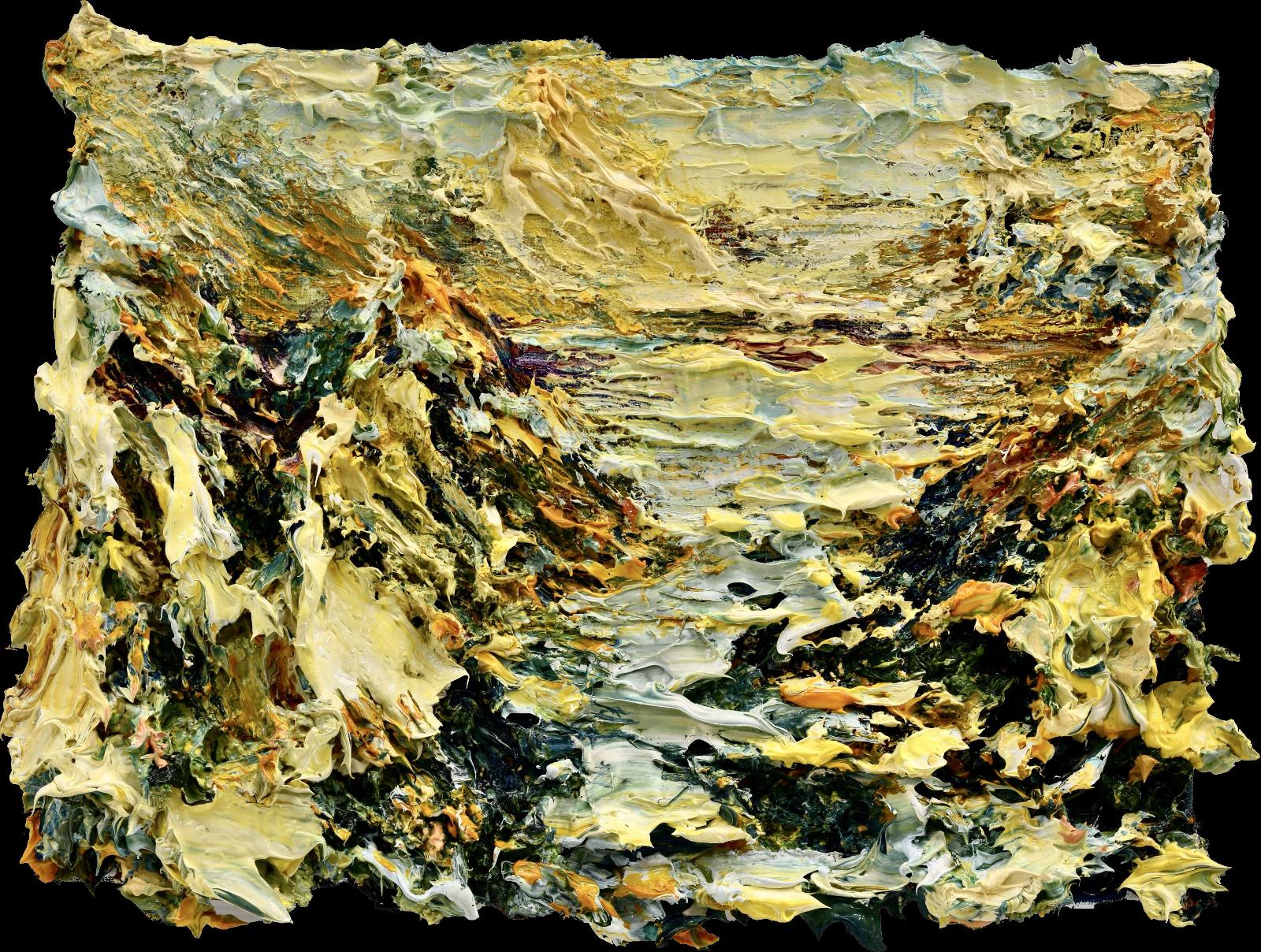 Bernd Schwarting, Maler im Mallicht, 2022, Öl auf Leinwand, 20 cm x cm, Preis auf Anfrage, Galerie Cyprian Brenner