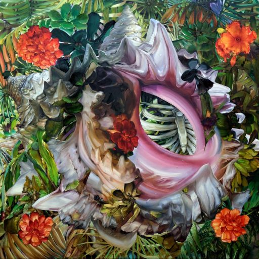 Karla Marchesi, Shell game, 2024, Öl auf Leinwand, 120 cm x 120 cm, Preis auf Anfrage, Galerie Cyprian Brenner