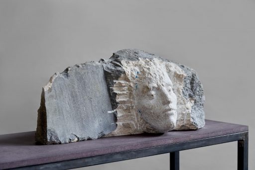 Laura Eckert, Rock, 2021, Untersberger Marmor, natürliche Verwitterung, 69 cm x 26 cm x 30 cm, Preis auf Anfrage , Galerie Cyprian Brenner