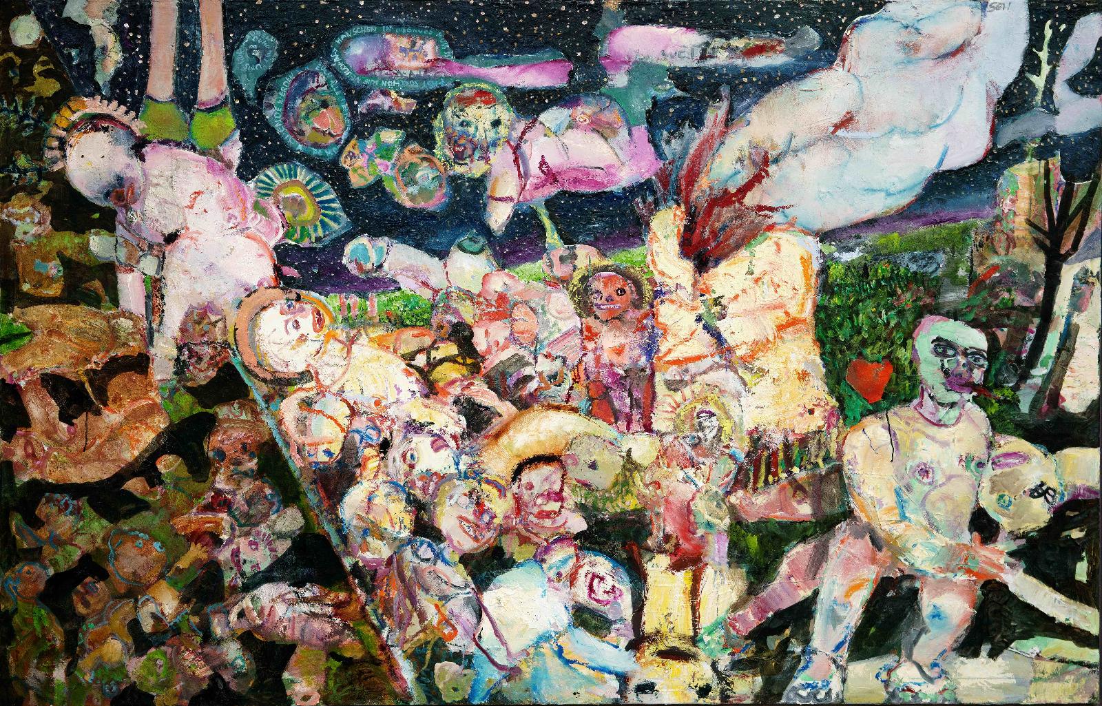 Werner Liebmann, In sternenklarer Nacht, 2023, Öl auf Leinwand, 160 cm x 240 cm, Preis auf Anfrage, Galerie Cyprian Brenner