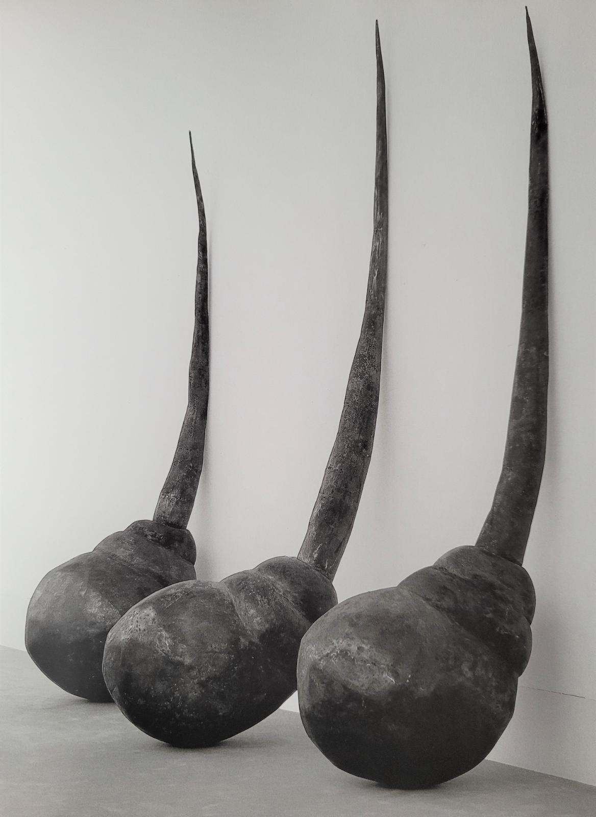 Andrea Zaumseil, Ohne Titel, 1998, Stahl, 3 Teile, Höhe ca. 278 cm, 295 cm, 265 cm, Preis auf Anfrage, SüdWestGalerie