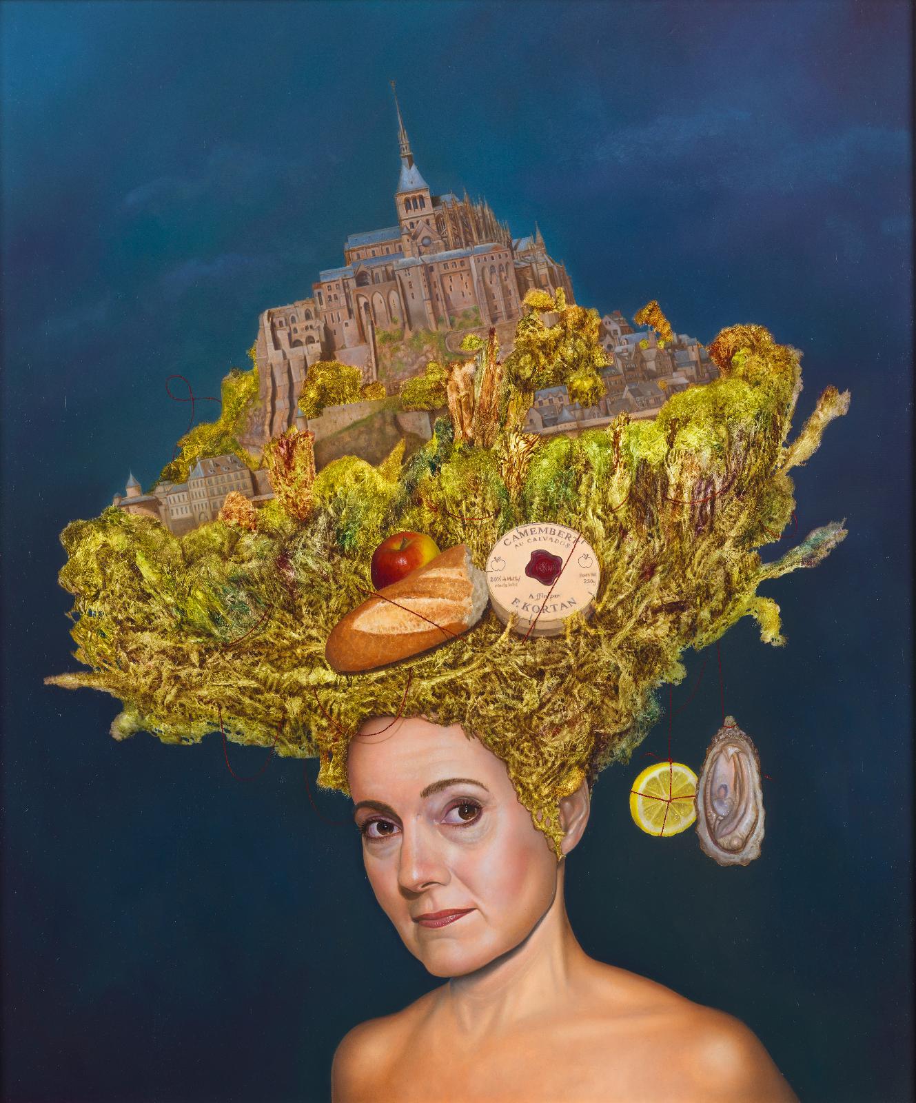 Frank Kortan, Madame Normandie, 2012, Öl auf Holz, 50 cm x 60 cm, Preis auf Anfrage, SüdWestGalerie