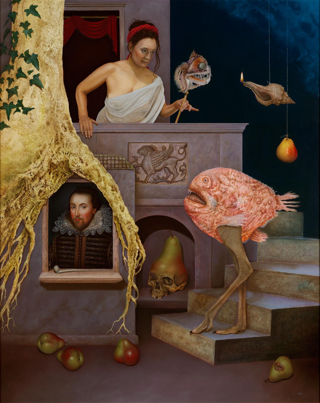 Frank Kortan, Romeo and Juliet, 2016, Öl auf Holz, 80 cm x 100 cm, Preis auf Anfrage, SüdWestGalerie