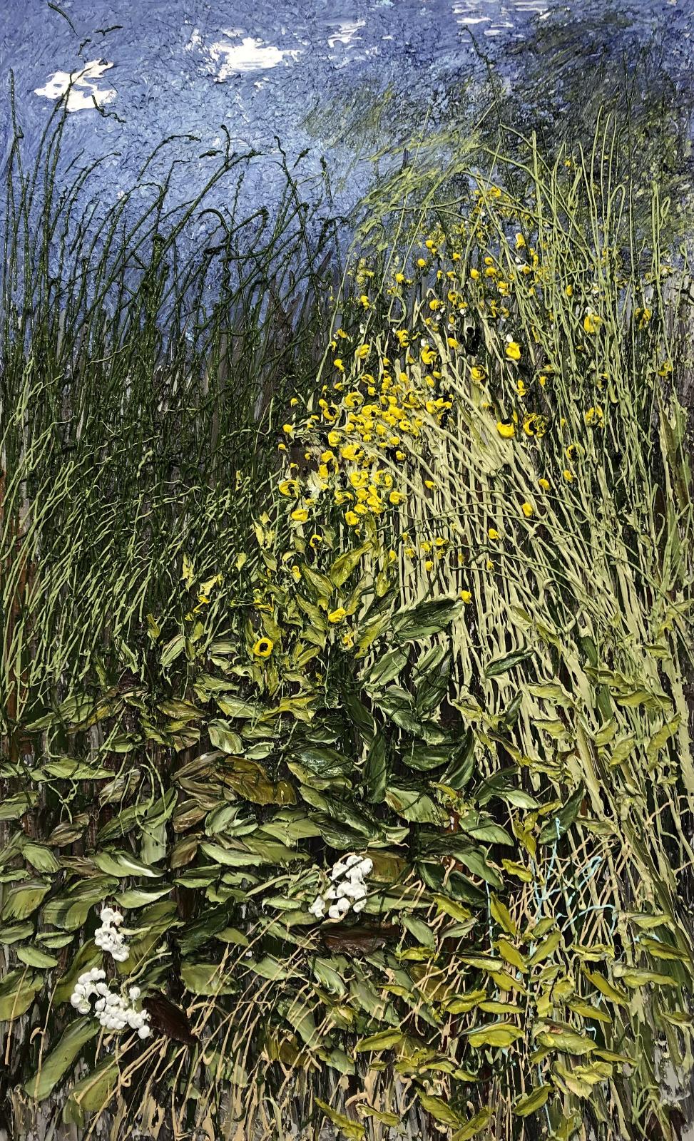 Helmut Helmes, Areal, 2023, Öl auf Leinwand, 130 cm x 80 cm, Preis auf Anfrage