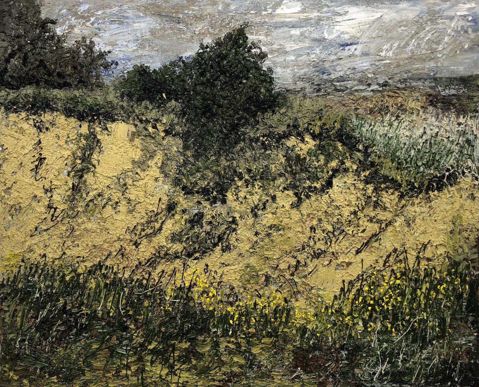 Helmut Helmes, Senke, 2023, Öl auf Leinwand, 105 cm x 130 cm, Preis auf Anfrage