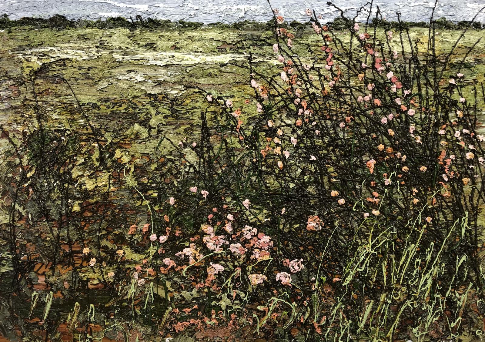 Helmut Helmes, Juli, 2023 , Öl auf Leinwand, 70 cm x 100 cm, verkauft!, Galerie Cyprian Brenner