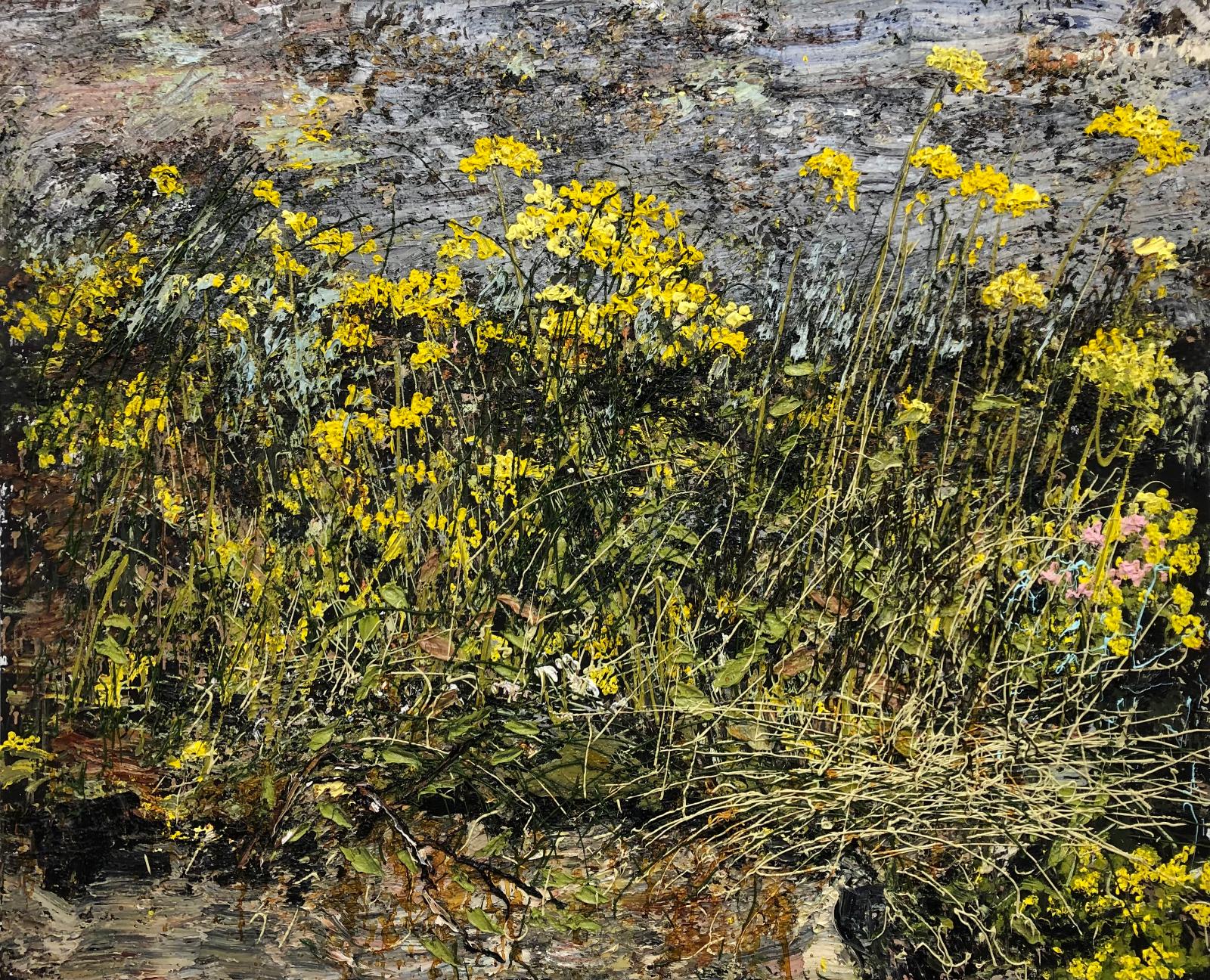 Helmut Helmes, Am Rand, 2023, Öl auf Leinwand, 130 cm x 160 cm, Preis auf Anfrage, Galerie Cyprian Brenner