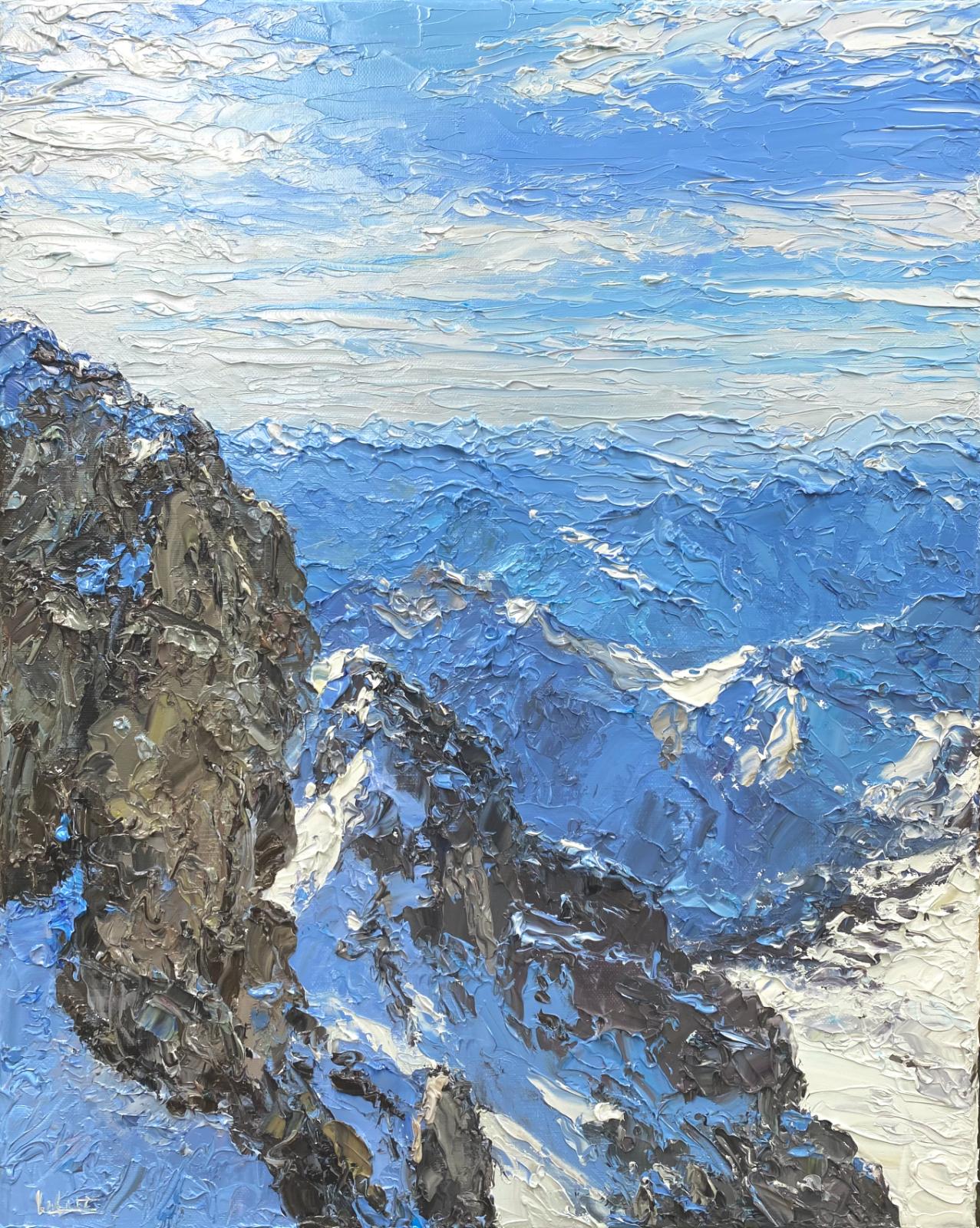Peter Witt, Alpen bei der Zugspitze, 202616500799, 2026, Öl auf Leinwand, 50 cm x 40 cm, Preis auf Anfrage, Galerie Cyprian Brenner