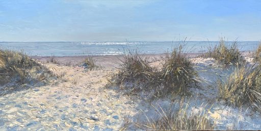 Peter Witt, Dünen, 2026, Öl auf Leinwand, 50 cm x 100 cm, Preis auf Anfrage, Galerie Cyprian Brenner