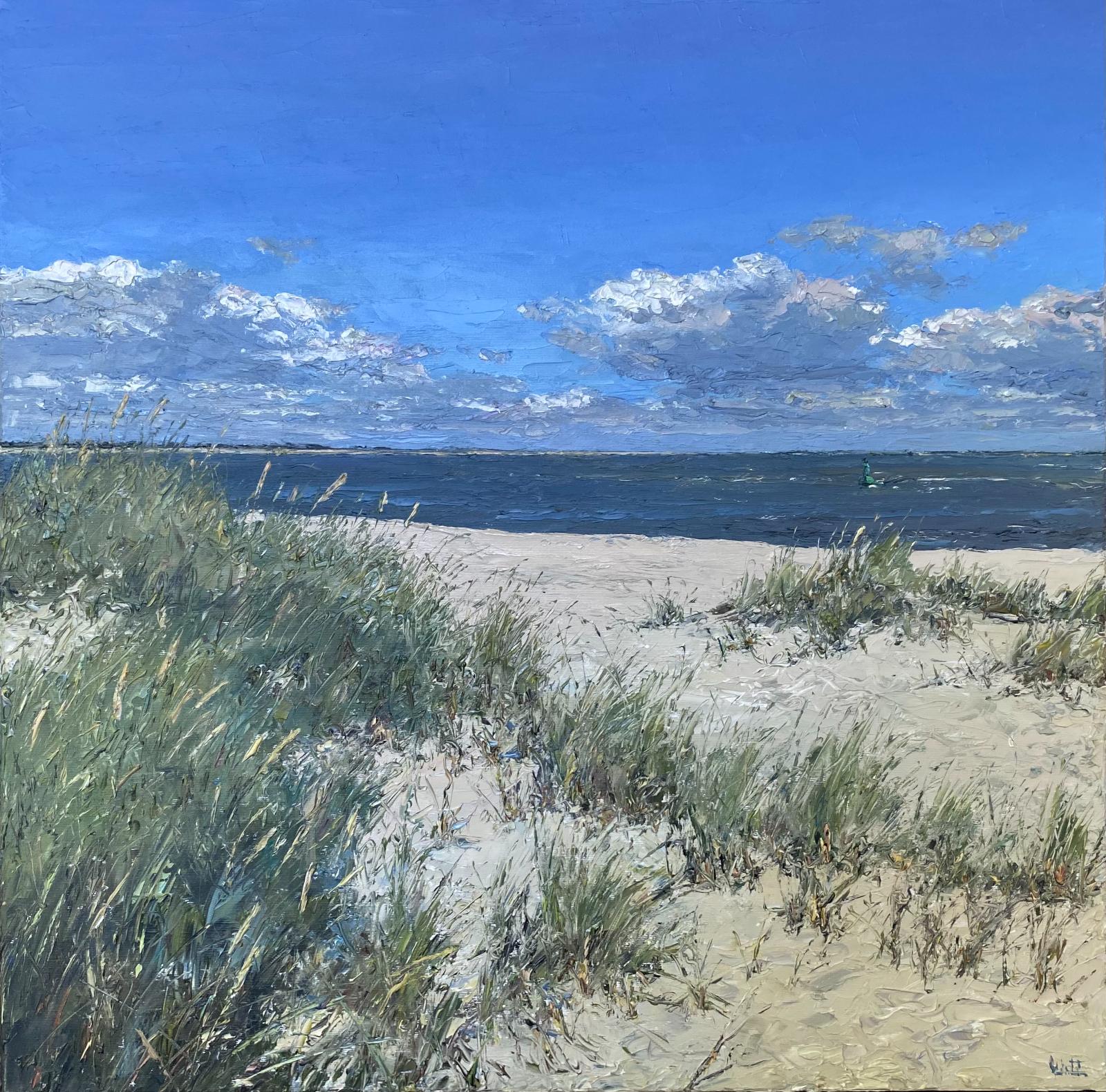 Peter Witt, Dünen am Sylter Ellenbogen, 202624000899, 2026, Öl auf Leinwand, 80 cm x 80 cm, Preis auf Anfrage, Galerie Cyprian Brenner