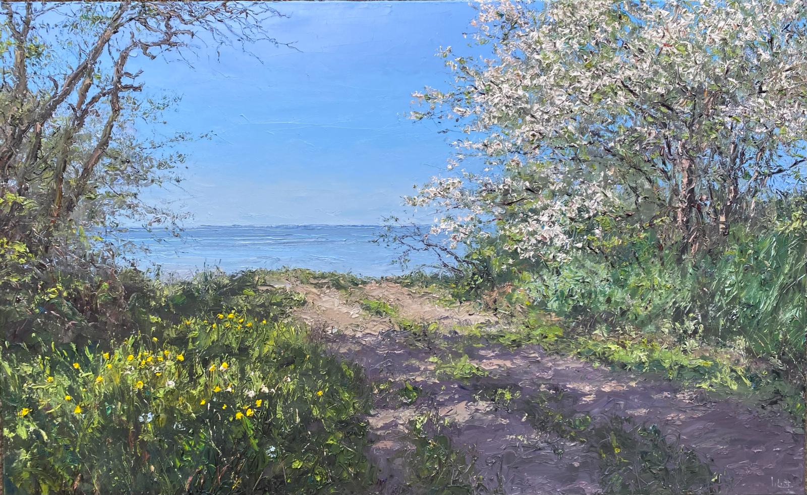 Peter Witt, Frühling an der Ostsee, 202626000899, 2026, Öl auf Leinwand, 65 cm x 105 cm, Preis 2.600,00 €, Galerie Cyprian Brenner