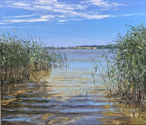 Peter Witt, Machower See, 202621000799, 2026, Öl auf Leinwand, 60 cm x 70 cm, Preis auf Anfrage, Galerie Cyprian Brenner