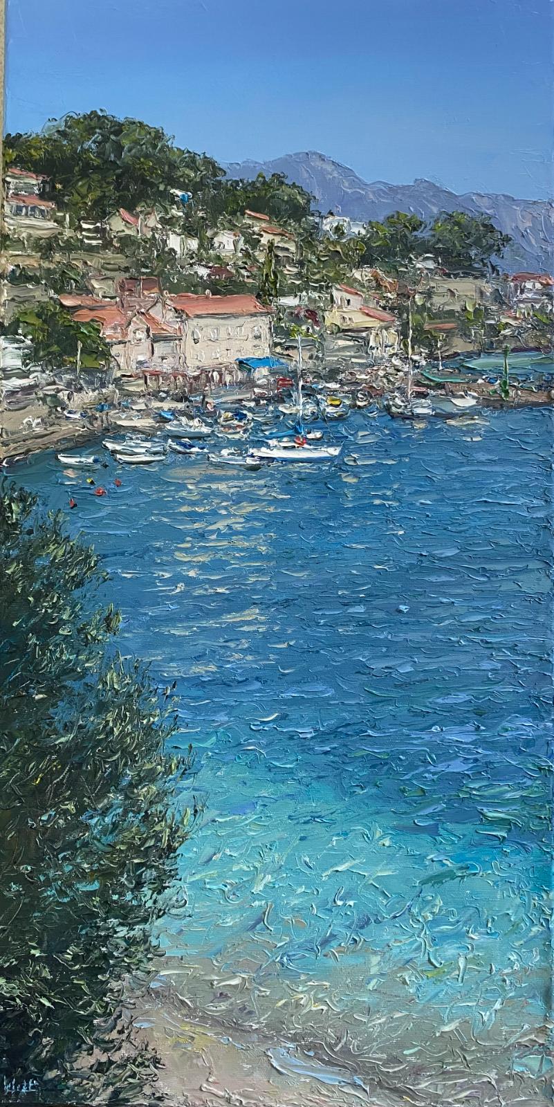 Peter Witt, Mimice, 2025, Öl auf Leinwand, 80 cm x 40 cm, Preis auf Anfrage, Galerie Cyprian Brenner