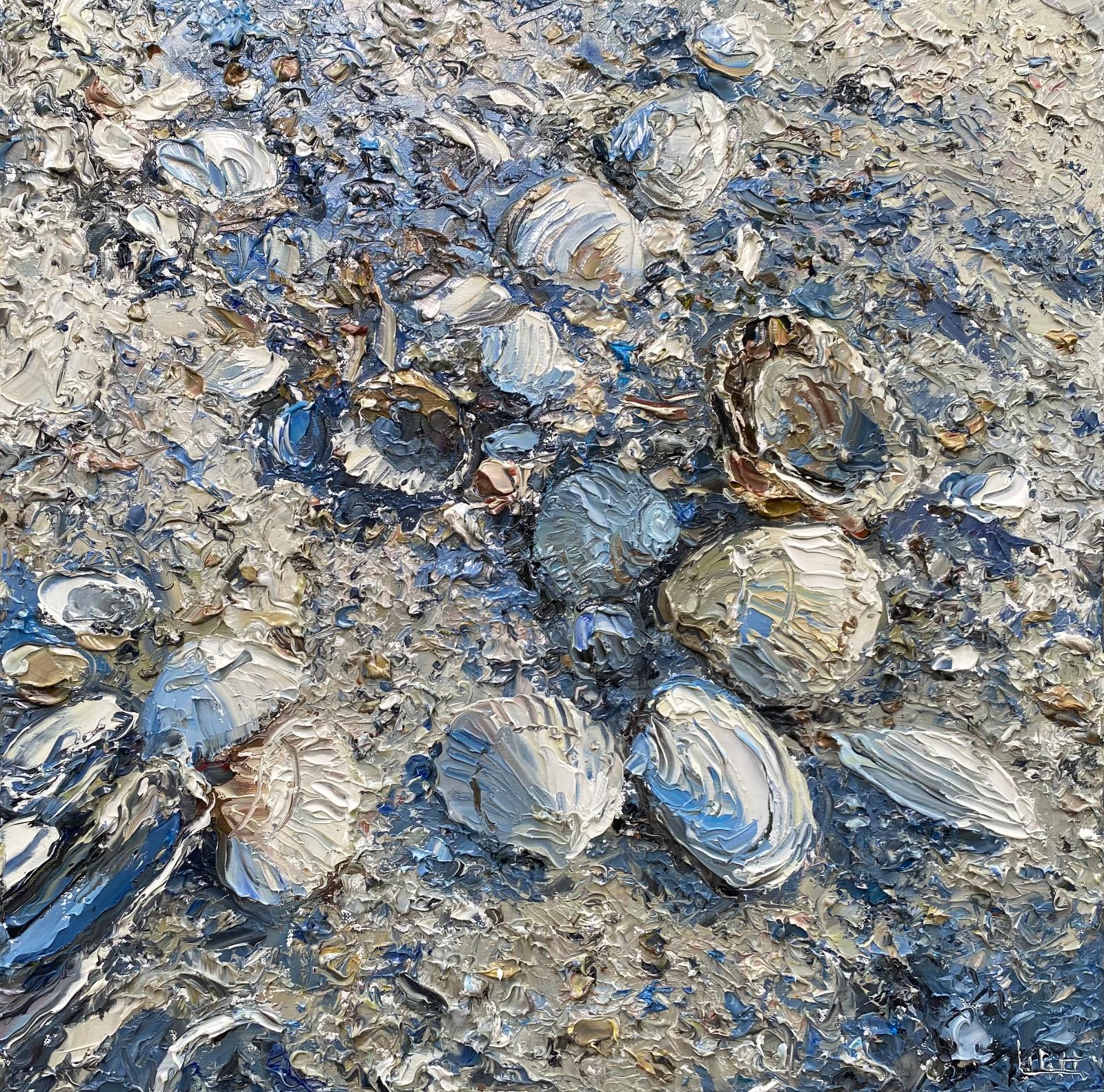 Peter Witt, Muscheln, 202616000899, 2026, Öl auf Leinwand, 50 cm x 50 cm, Preis 1.600,00 €, Galerie Cyprian Brenner