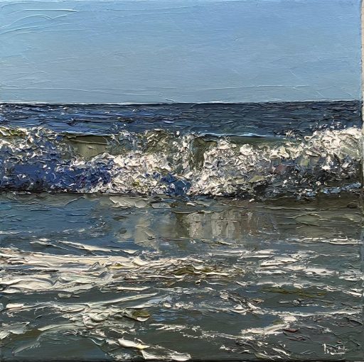 Peter Witt, Wellen IV, 202612000799, 2026, Öl auf Leinwand, 30 cm x 30 cm, Preis auf Anfrage, Galerie Cyprian Brenner, IMG4887