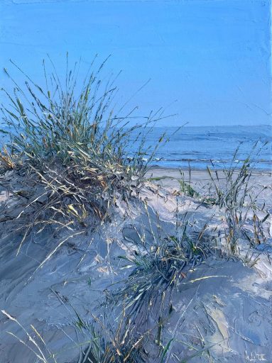 Peter Witt, Strandhafer 2024, Öl auf Leinwand, 40 cm x 30 cm, Preis auf Anfrage, Galerie Cyprian Brenner