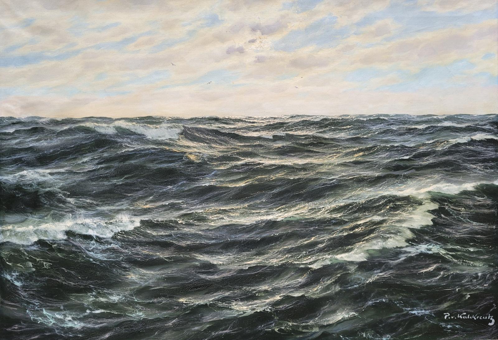 Patrick von Kalckreuth, Meereswogen, Öl auf Leinwand, 70 cm x 100 cm, Preis auf Anfrage, SüdWestGalerie
