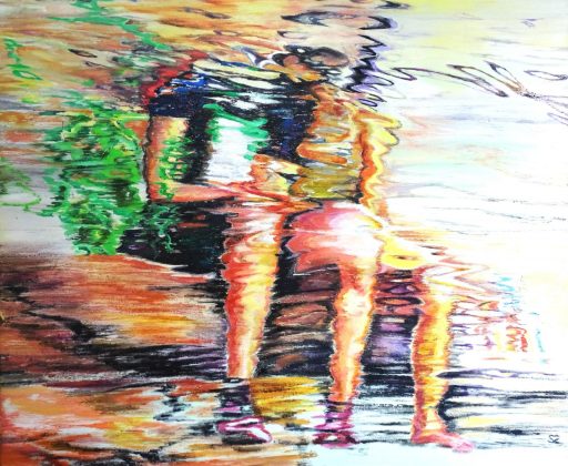 Susanne Scholz, Amour fou, 50 cm x 60 cm, 2022, Öl auf Leinwand, Preis auf Anfrage, SüdWestGalerie