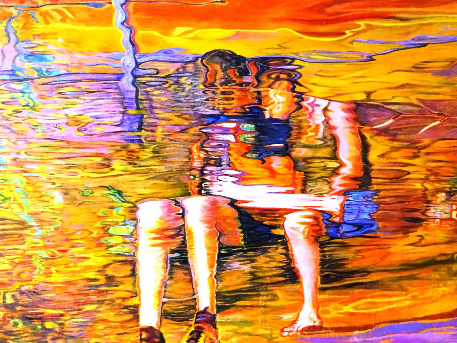 Susanne Scholz, Junges Paar, 160 cm x 120 cm, Öl auf Leinwand, 2016, Preis auf Anfrage, SüdWestGalerie