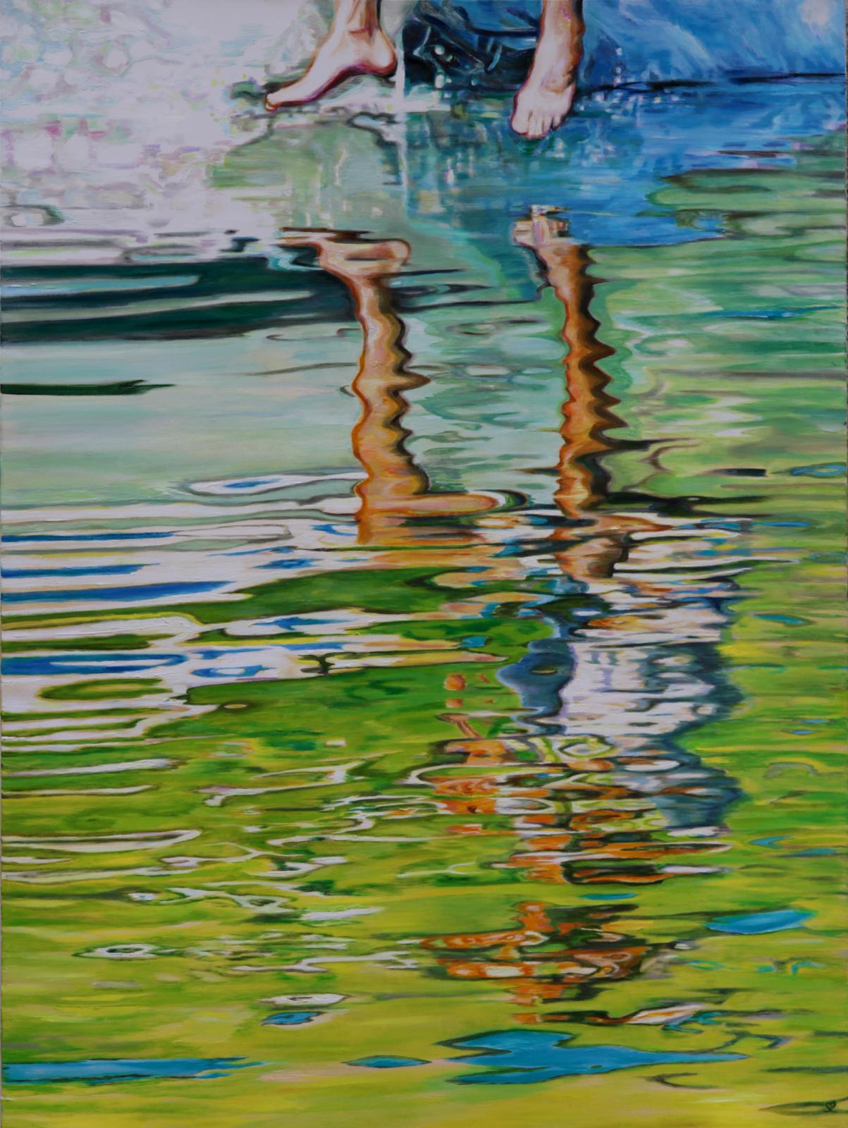 Susanne Scholz, Loslassen, 2016, 160 cm x 120 cm, Preis auf Anfrage, SüdWestGalerie