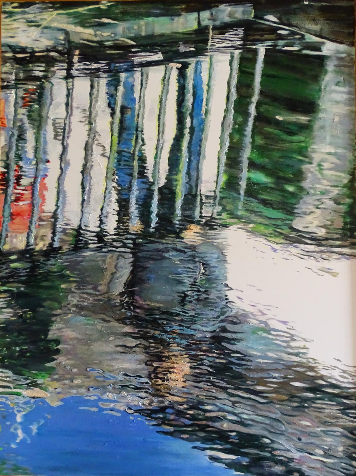 Susanne Scholz, Mae Moa,120 cm x 160 cm, Öl auf Leinwand, 2011, Preis auf Anfrage, SüdWestGalerie