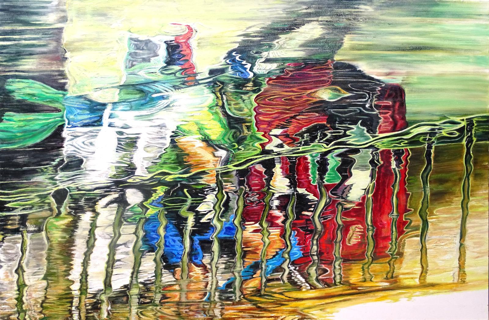 Susanne Scholz, Passion, 100 cm x 150 cm, 2020, Öl auf Leinwand, Preis auf Anfrage, SüdWestGalerie